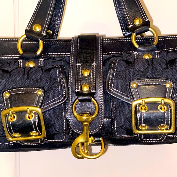 Coach MANDY Legacy Limited Edition Signature Jacquard Leather Satchel Handbag - Picture 3 of 15